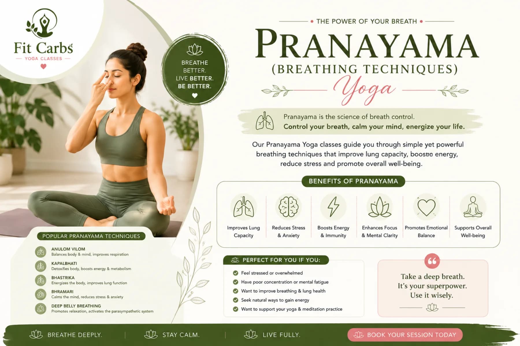Pranayama (Breathing) Yoga